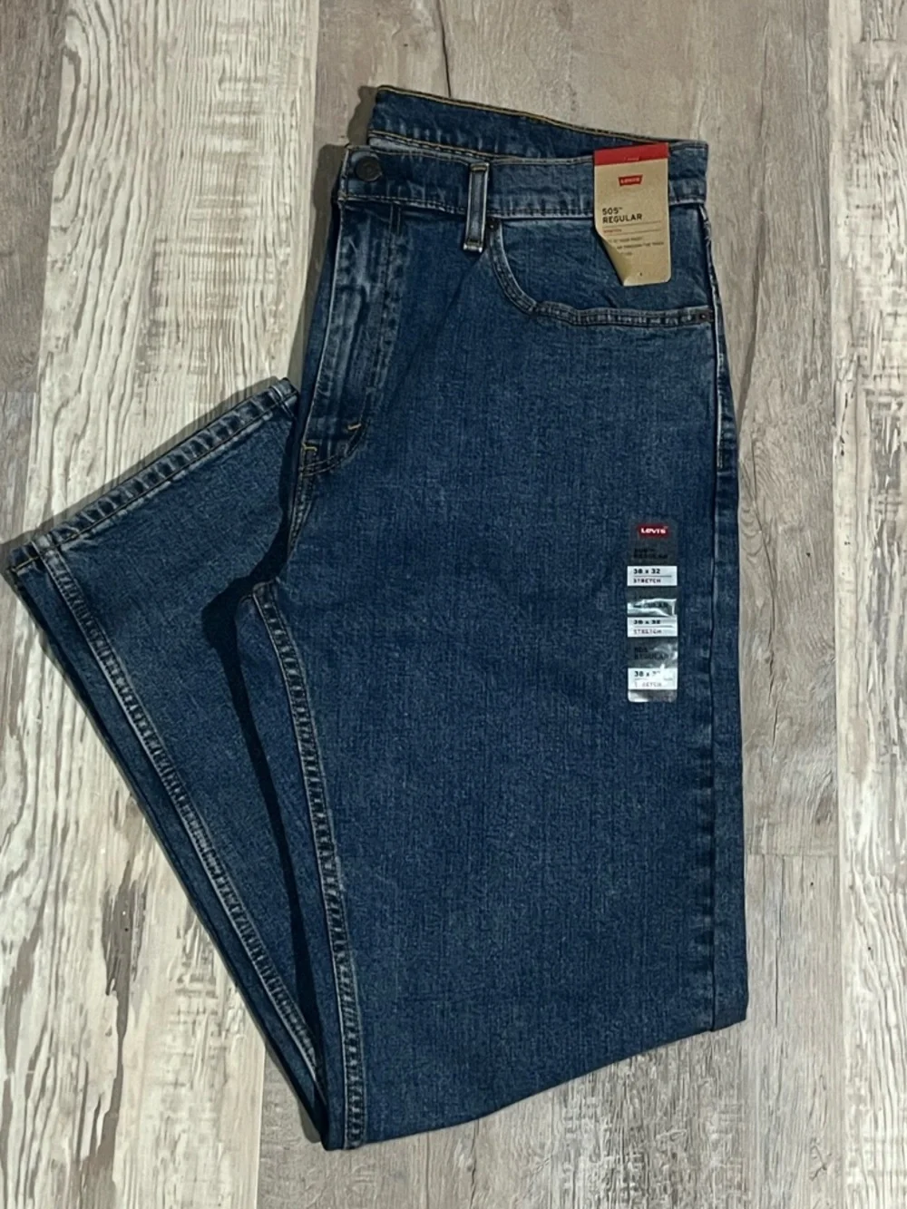 Levi's Men's Dark Blue Regular Fit 505 Jeans NWT